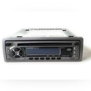 Blaupunkt Silver Car Stereo Receiver with CD Slot and Blue LCD Display